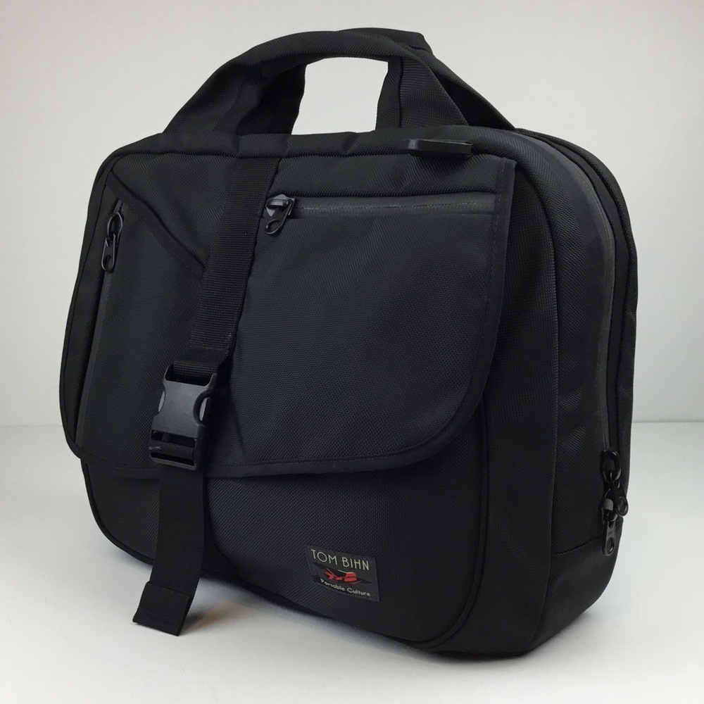 Tom Bihn Messenger Bag Empire Builder Black Travel Laptop Briefcase Carry-on